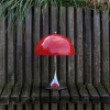 Panthella 250 Portable V3 bord- / batterilampe, krom/rød opal