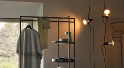 Parentesi gulvlampe m/dæmper, hvid