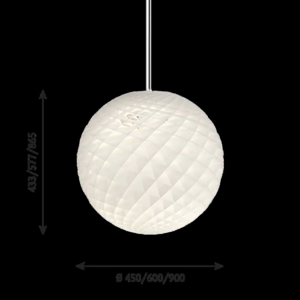 Patera pendel Ø45, hvid