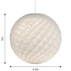 Patera pendel Ø90 LED Trådløs Bluetooth, hvid
