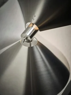 Peel bordlampe, rustfrit stål