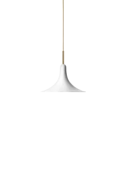 Petalii 1 pendel small, poleret messing/hvid