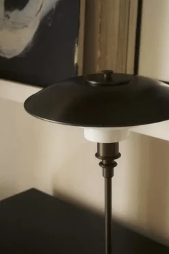 PH 3/2 bordlampe, aged brass/opal