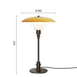 PH 3/2 bordlampe Centenary Edition, amber/opal