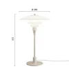 PH 3/2 bordlampe, glossy beige
