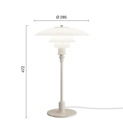 PH 3/2 bordlampe, glossy beige