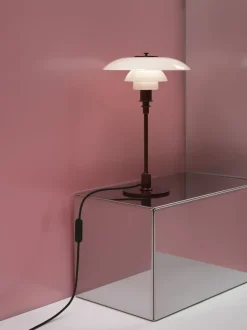 PH 3/2 bordlampe, glossy burgundy