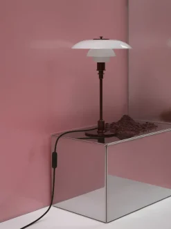 PH 3/2 bordlampe, glossy burgundy