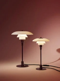 PH 3/2 bordlampe, glossy burgundy