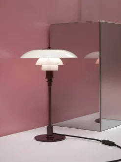 PH 3/2 bordlampe, glossy burgundy
