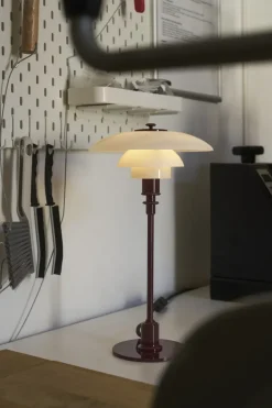PH 3/2 bordlampe, glossy burgundy