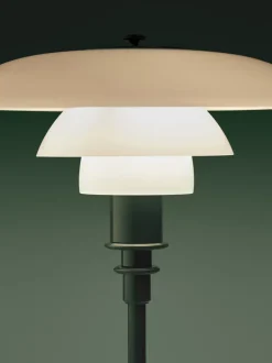 PH 3/2 bordlampe, glossy deep green