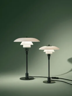 PH 3/2 bordlampe, glossy deep green