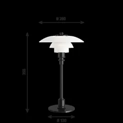 PH 2/1 bordlampe, sort