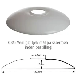 PH 3/2 glas overskærm til bordlampe og væglampe