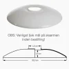 PH 2/1 glas overskærm t/pendel
