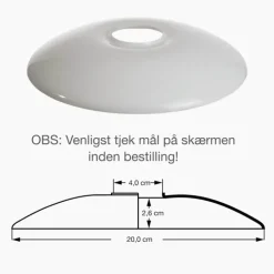 PH 2/1 glas overskærm t/pendel