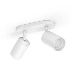 Philips Hue Fugato White and Color Ambiance dobbelt spot, hvid