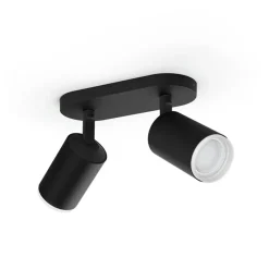 Philips Hue Fugato White and Color Ambiance dobbelt spot, sort