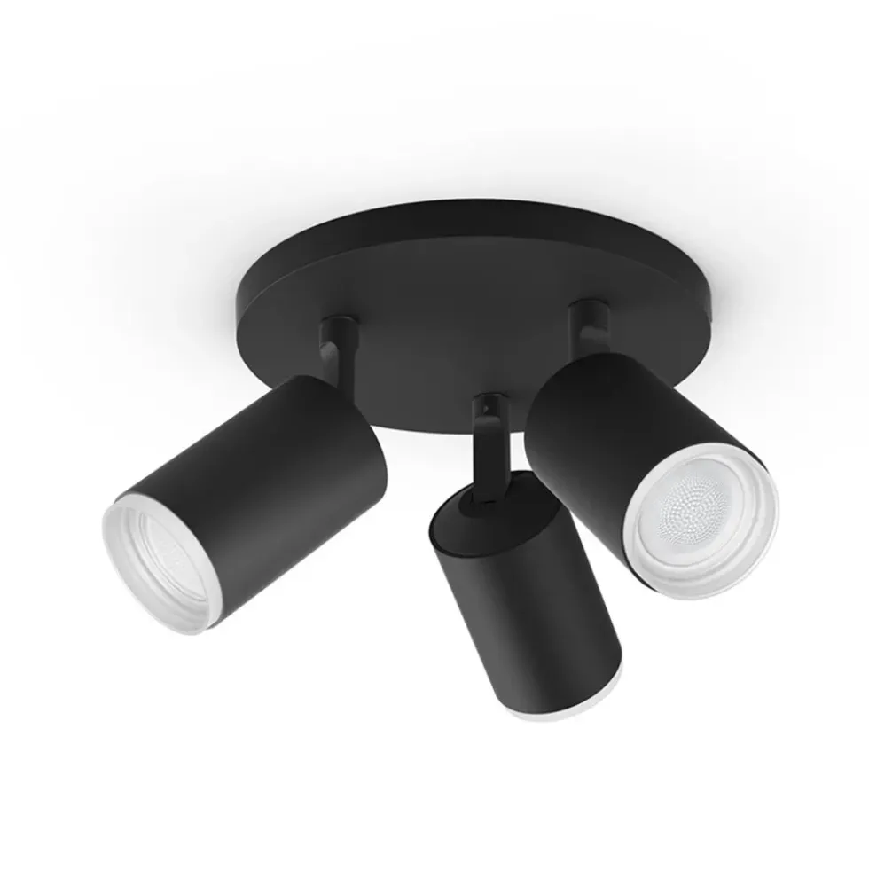 Philips Hue Fugato White and Color Ambiance 3 spots, sort