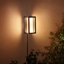 Philips Hue Impress White and Color Ambiance udendørs væglampe m/ledning extension, sort
