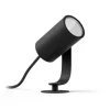Philips Hue Lily White and Color Ambiance udendørs spike spot extension, sort