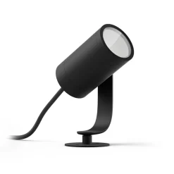 Philips Hue Lily White and Color Ambiance udendørs spike spot extension, sort
