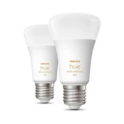 Philips Hue White Ambiance 9W LED E27 800lm 2 stk