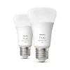 Philips Hue White and Color Ambiance 9W LED E27 2 stk
