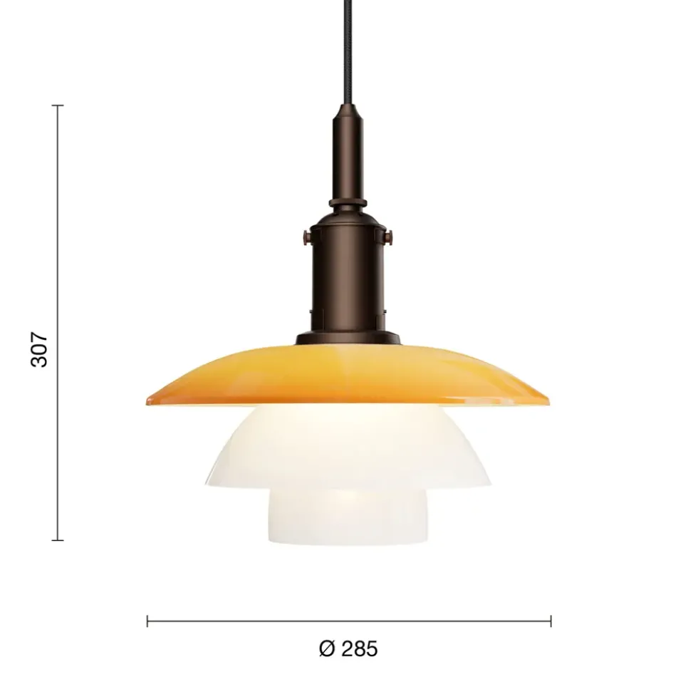 PH 3/3 pendel Centenary Edition, amber/opal