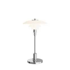 PH 2/1 Portable bordlampe / batterilampe, krom