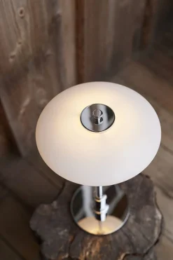 PH 2/1 Portable bordlampe / batterilampe, krom