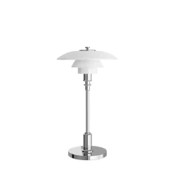 PH 2/1 Portable bordlampe / batterilampe, krom
