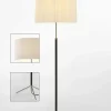 Pie de salón Gulvlampe G2 hvid/krom
