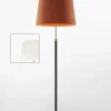 Pie de salón Gulvlampe G1 hvid/messing