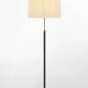 Pie de salón Gulvlampe G2 natur/messing