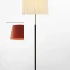 Pie de salón Gulvlampe G2 rød/messing