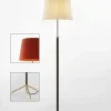 Pie de salón Gulvlampe G3 rød/messing