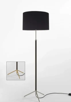 Pie de salón Gulvlampe G2 sort/messing