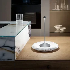 Pina batterilampe / bordlampe, mørkegrå
