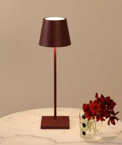 Poldina batterilampe / bordlampe, bordeaux