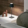 Poldina batterilampe / bordlampe, mørkegrå