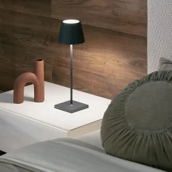 Poldina batterilampe / bordlampe, mørkegrå