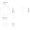 Poldina batterilampe / pendel, corten