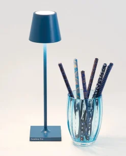 Poldina micro batterilampe / bordlampe, capriblå