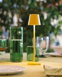 Poldina micro batterilampe / bordlampe, okkergul