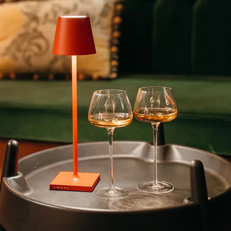 Poldina micro batterilampe / bordlampe, rød