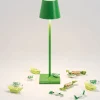 Poldina micro batterilampe / bordlampe, æblegrøn