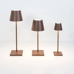 Poldina mini batterilampe / bordlampe, corten