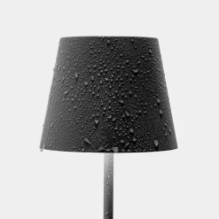 Poldina mini batterilampe / bordlampe, mørkegrå